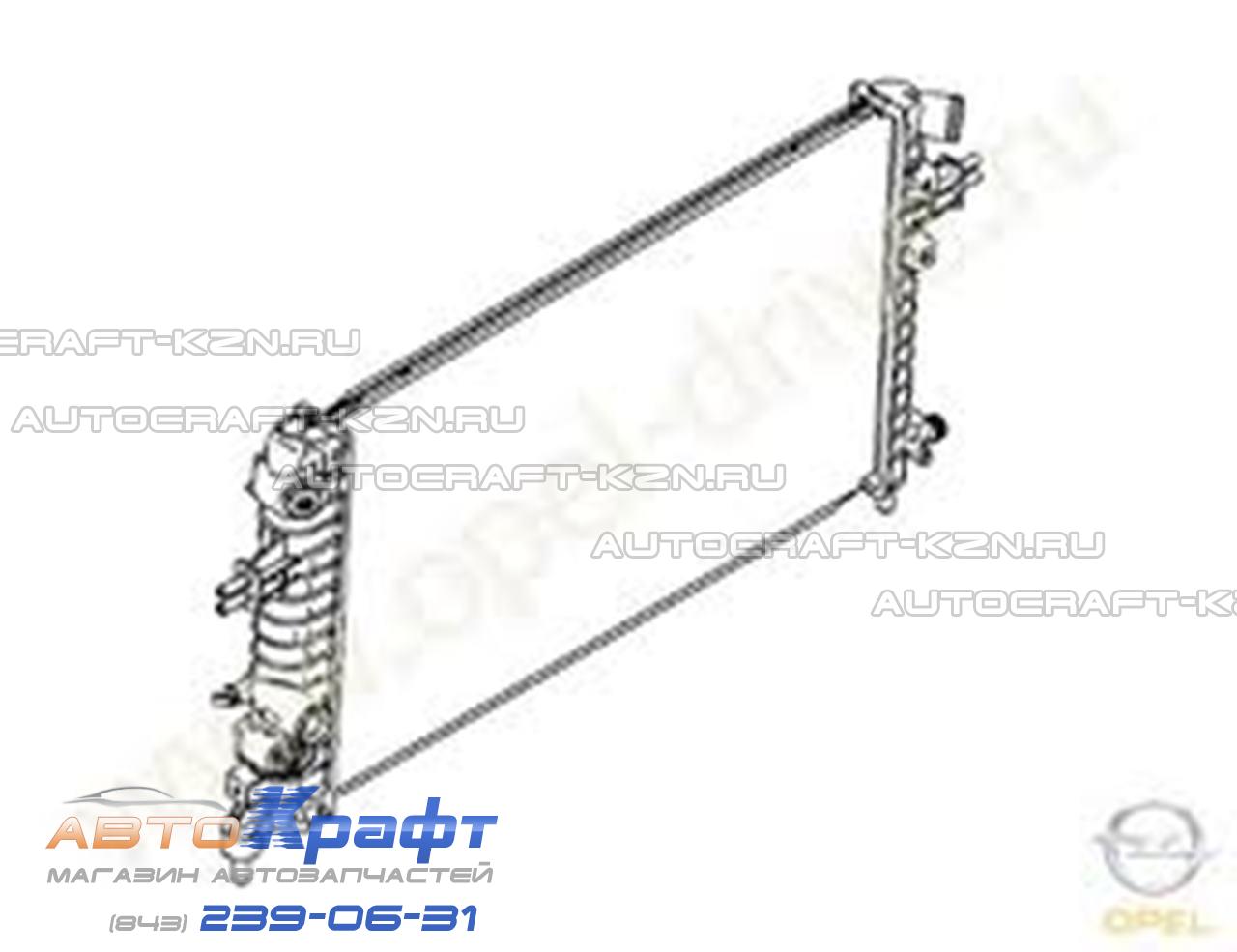 Радиатор охлаждения OPEL ASTRA H- 