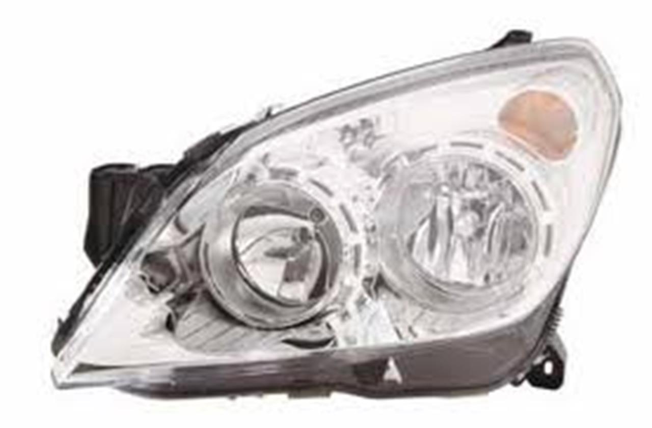 Фара левая под корректор хром OPEL ASTRA H- 2004-