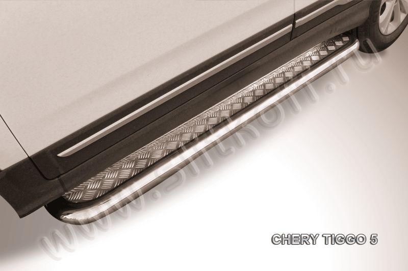 Пороги d57 с листом Chery Tiggo 5