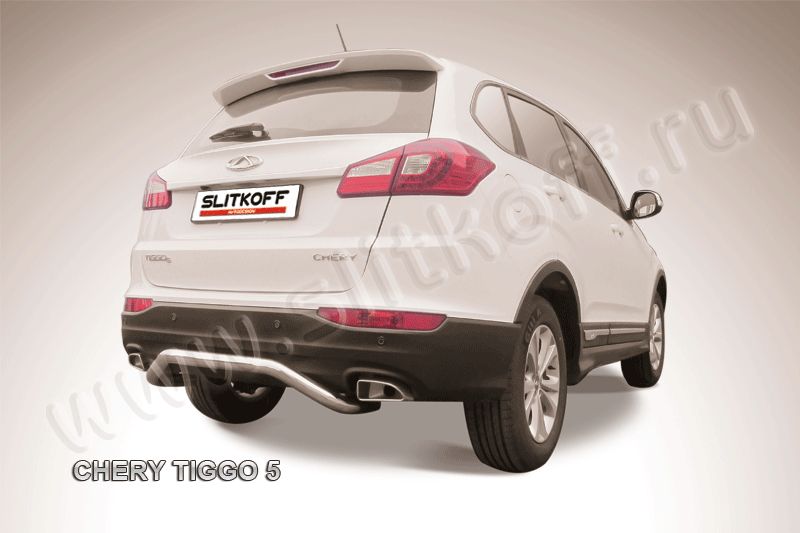 Защита заднего бампера d57 Chery Tiggo 5
