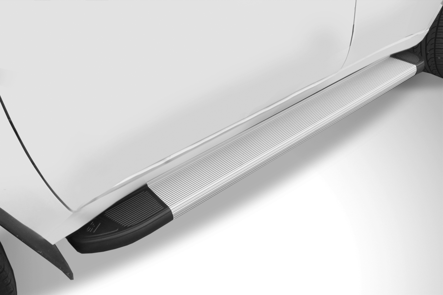Пороги алюминиевые серебристые Chery Tiggo FL, Vortex Tingo FL