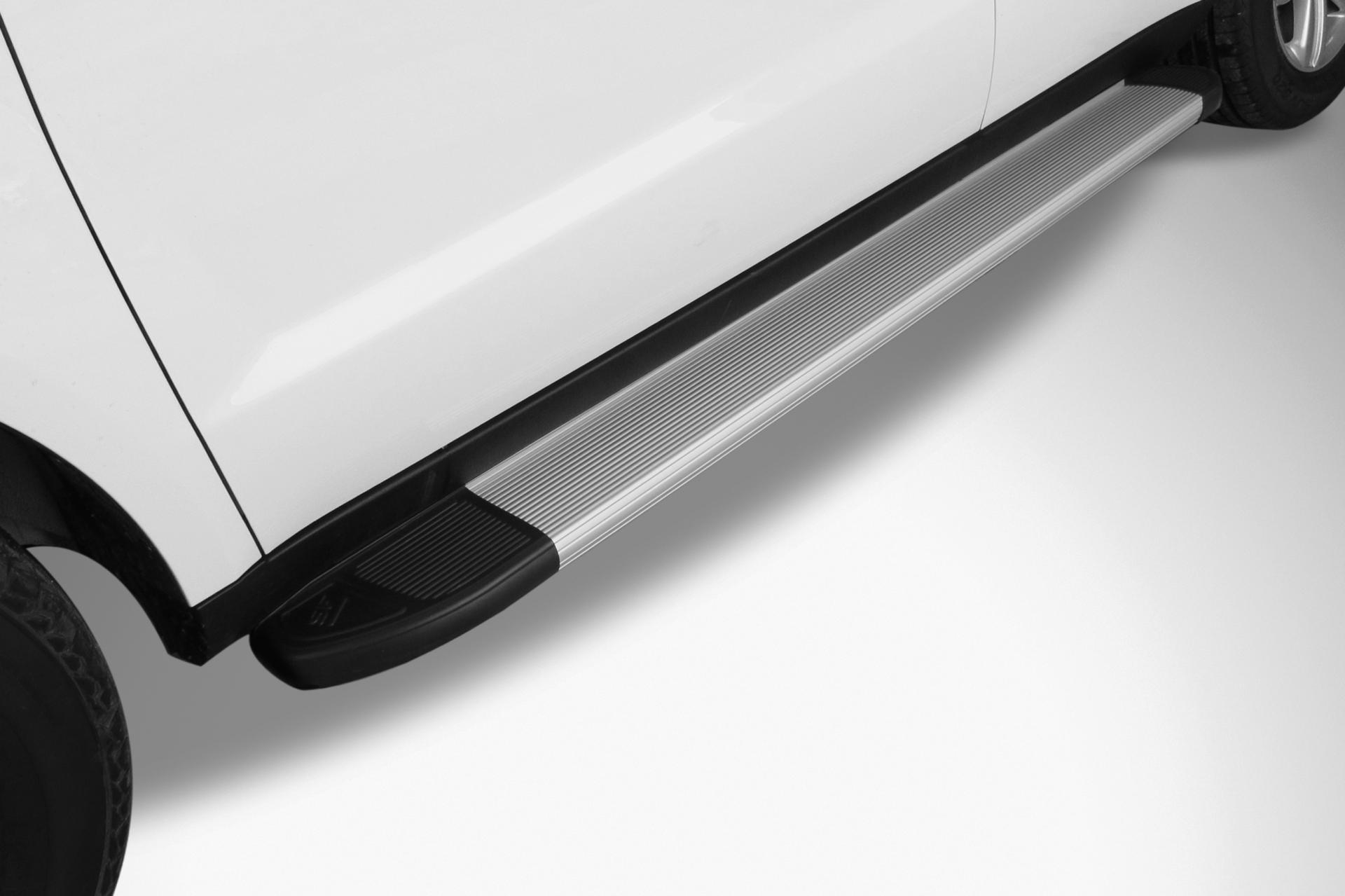 Пороги алюминиевые серебристые Geely Emgrand X7