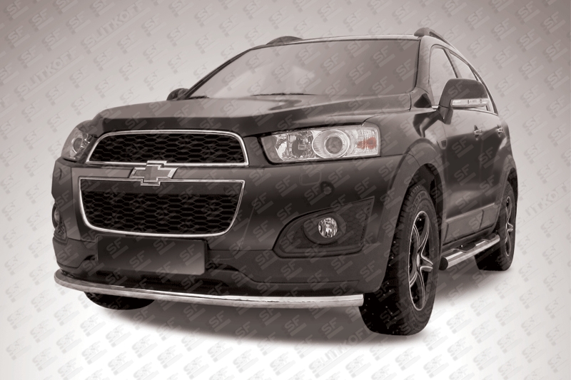 Защита заднего бампера d57 радиусная Chevrolet Captiva 2013 Защита заднего бампера d57 радиусная Chevrolet Captiva 2013
