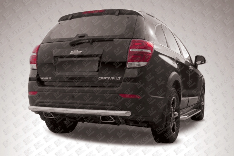 Защита заднего бампера d57 Chevrolet Captiva 2013 Защита заднего бампера d57 Chevrolet Captiva 2013