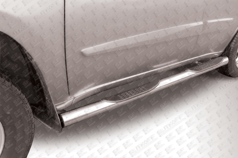 Пороги d76 с проступями Chery Tiggo FL, Vortex Tingo FL