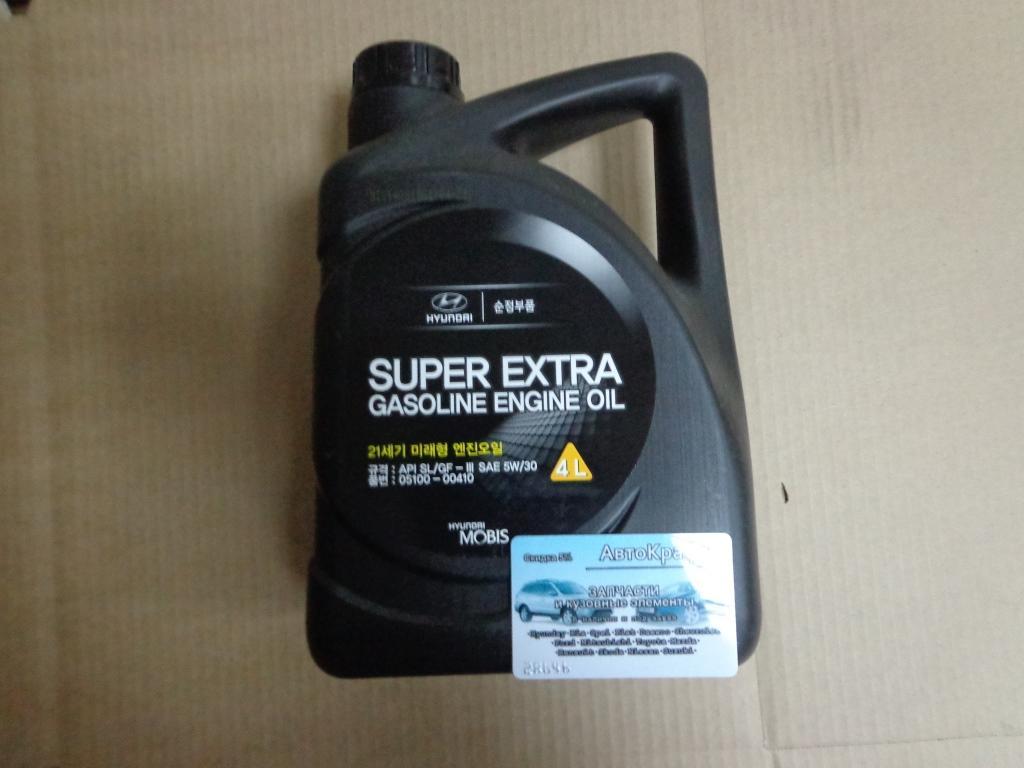 Масло моторное синтетическое Hyundai Super Extra 5W30 4L