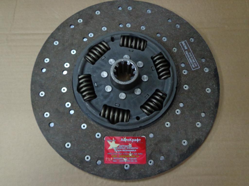 Диск сцепления  ведомый D=430mm, d=45mm SACHS (Q430/Z10) IVECO SACHS SAB 51024052451204 1849351042 ПРОИЗ. ГЕРМАНИЯ
