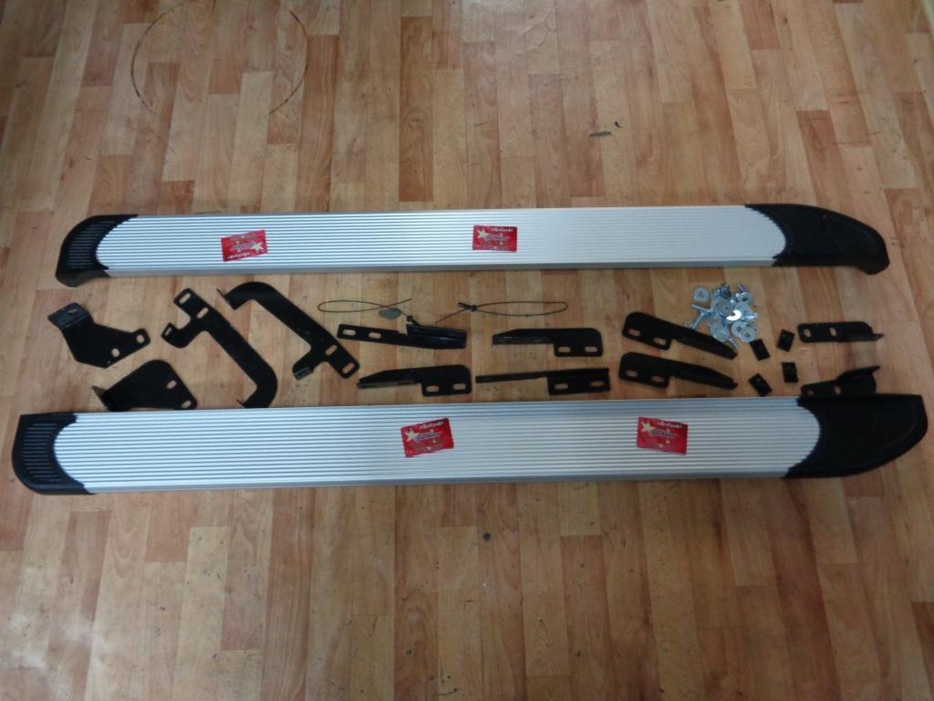 Пороги алюминиевые серебристые Chery Tiggo FL, Vortex Tingo FL