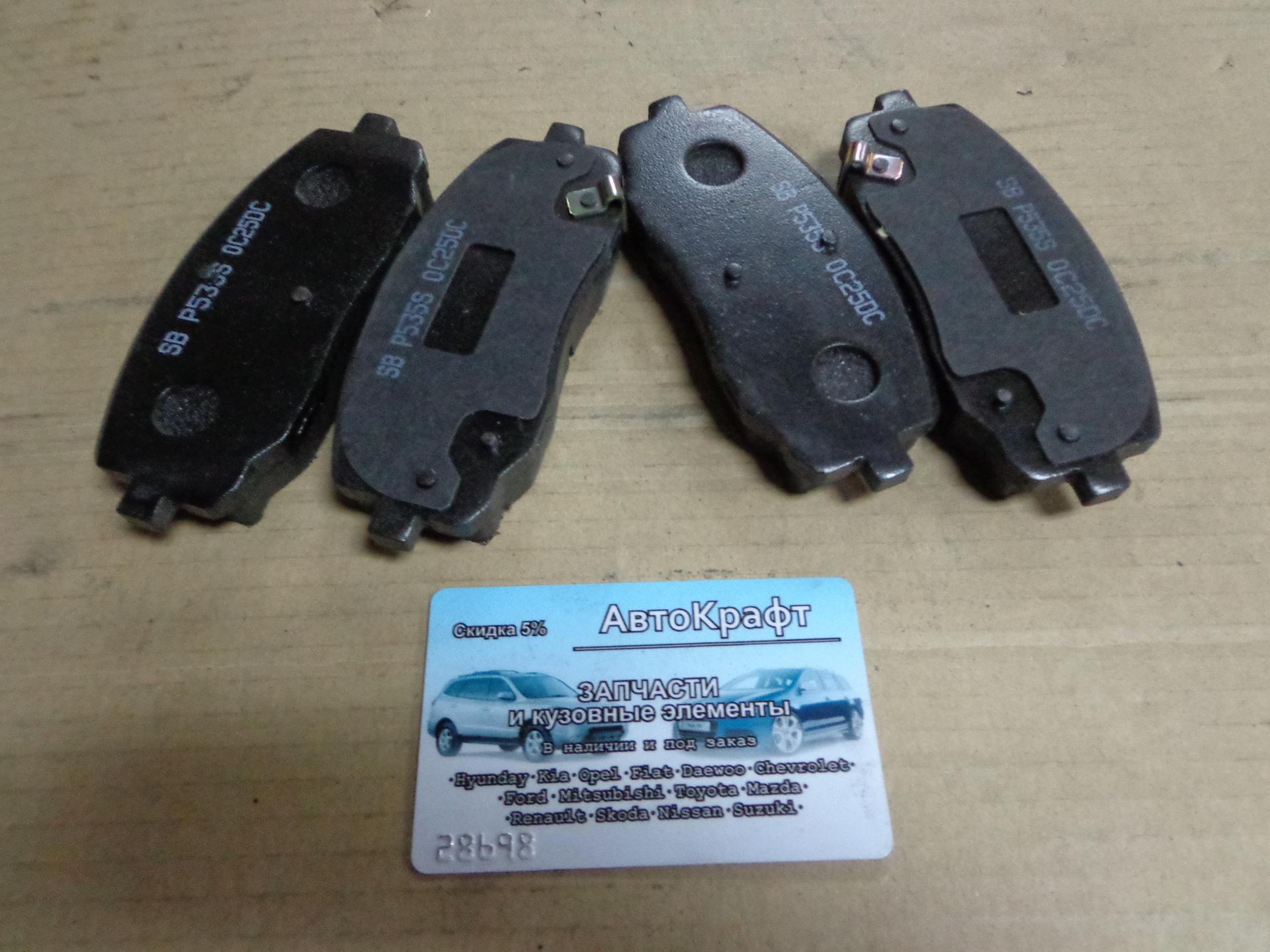 Колодки передние Kia Picanto