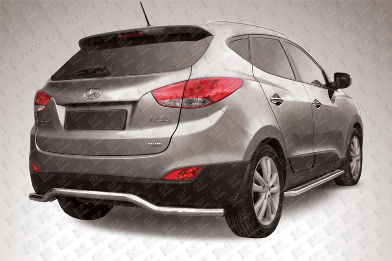 Защита заднего бампера d57 Hyundai IX35