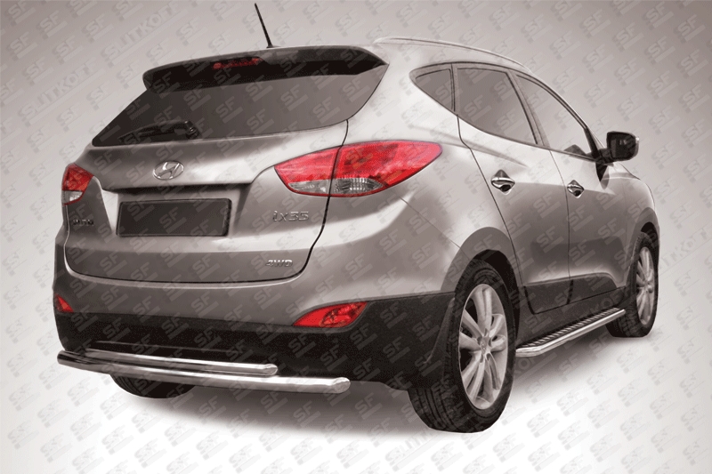 Защита заднего бампера d57 Hyundai IX35