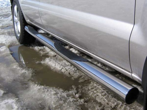 Пороги d76 с проступями Hyundai Tucson