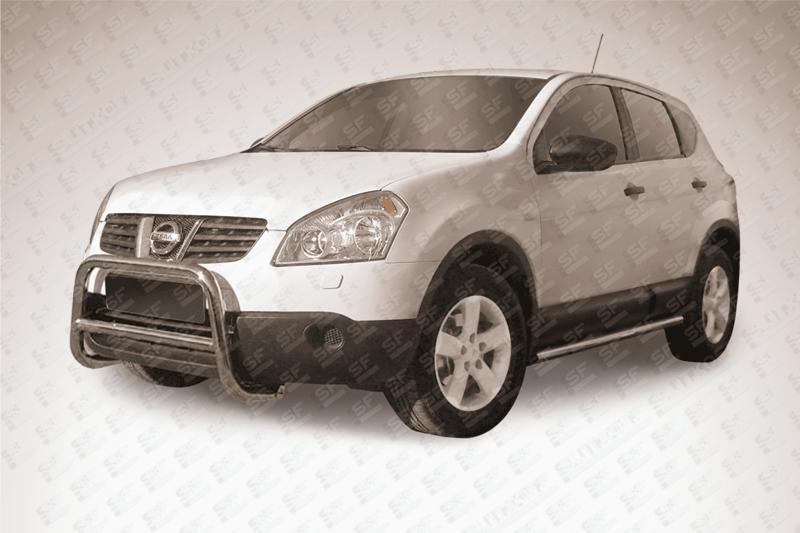 Кенгурятник низкий d57 Nissan QASHQAI +2 (2007)