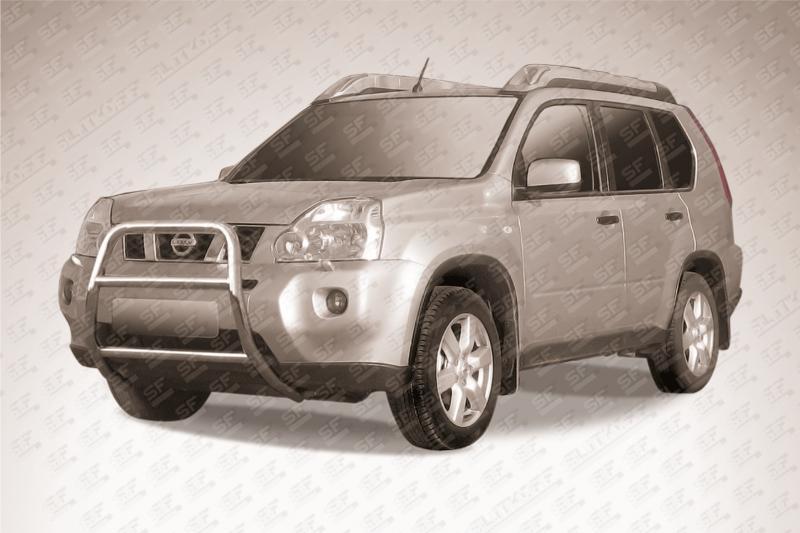 Кенгурятник высокий d57 Nissan X-TRAIL (2007)