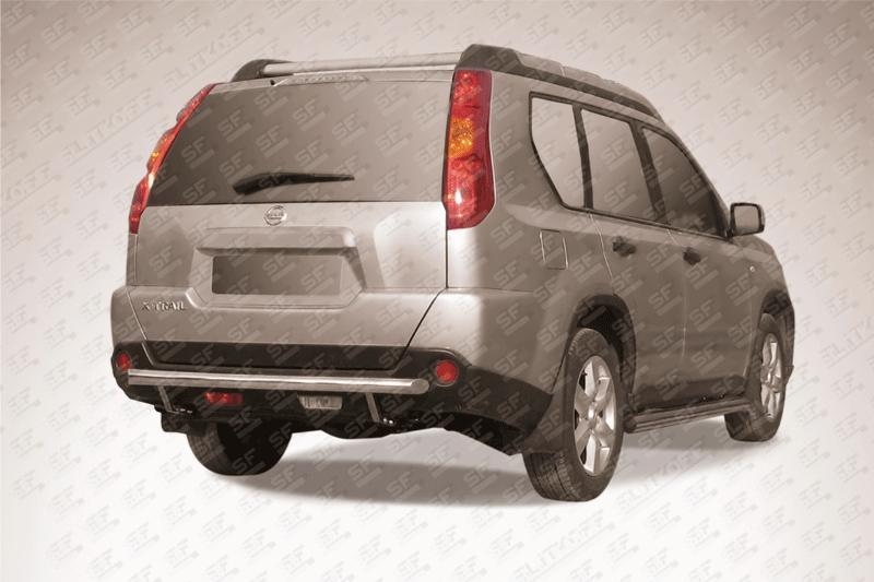 Защита заднего бампера d57 Nissan X-TRAIL (2007)