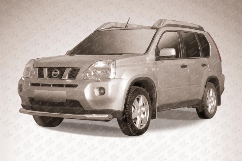 Защита переднего бампера d76 Nissan X- Trail (2011)