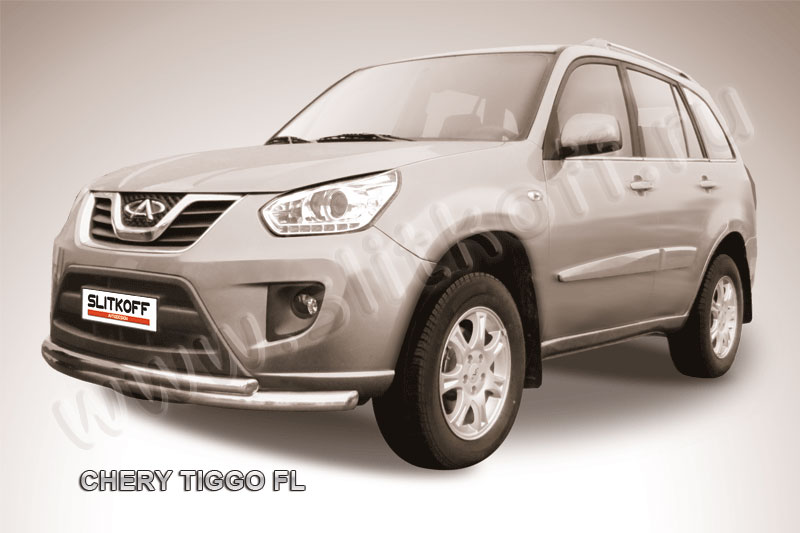 Защита переднего бампера d76 Chery Tiggo FL, Vortex Tingo FL