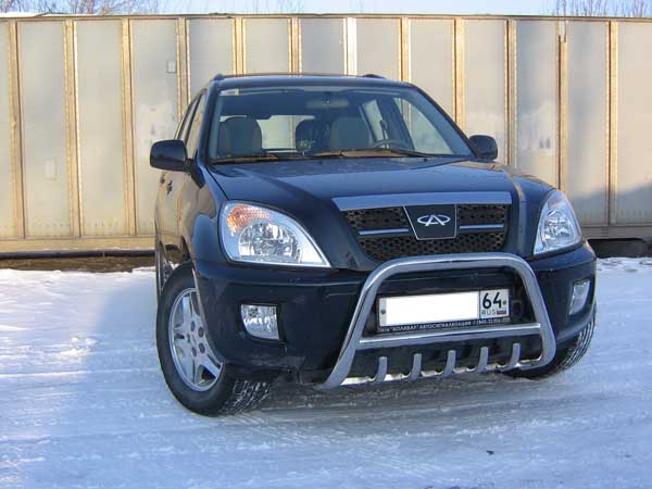 Кенгурятник низкий d57 c защитой картера GHERY TIGGO, VORTEX TINGO Кенгурятник низкий d57 c защитой картера GHERY TIGGO, VORTEX TINGO