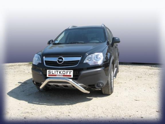 Кенгурятник низкий d76 "мини" Opel Antara Кенгурятник низкий d76 "мини" Opel Antara