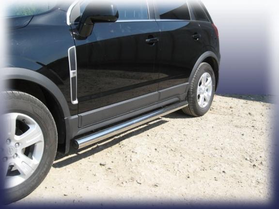 Пороги d76 труба Opel Antara Пороги d76 труба Opel Antara