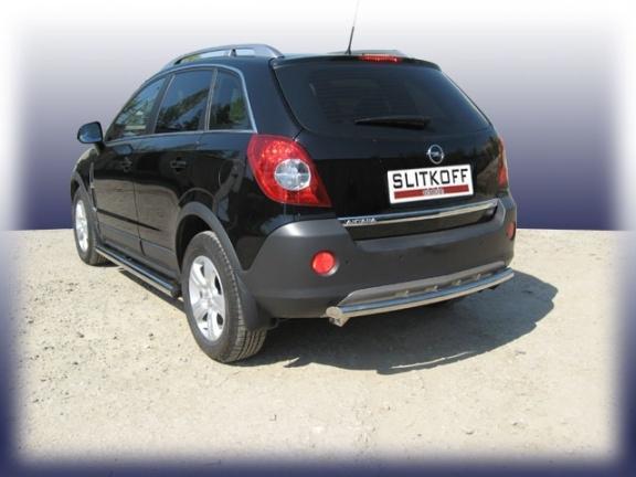 Защита заднего бампера d57 Opel Antara Защита заднего бампера d57 Opel Antara