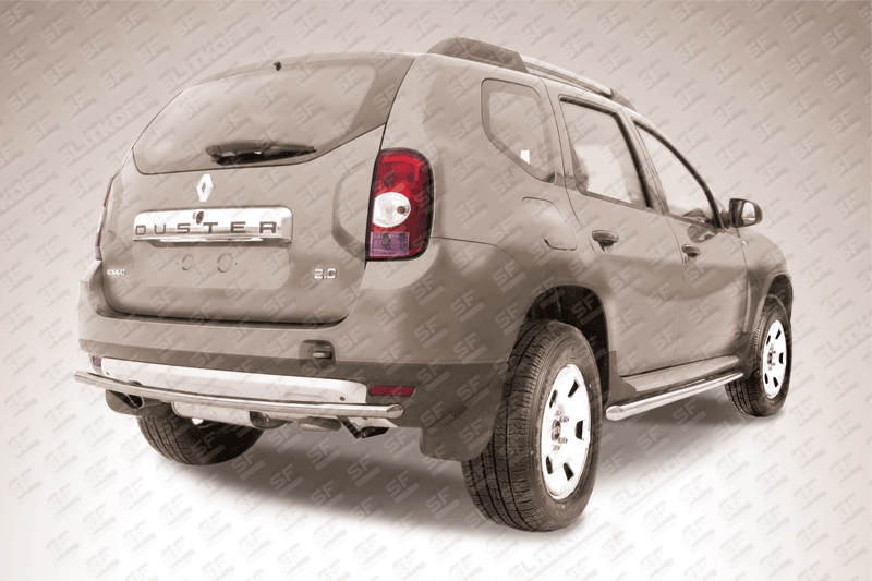 Защита заднего бампера d42 Renault Duster